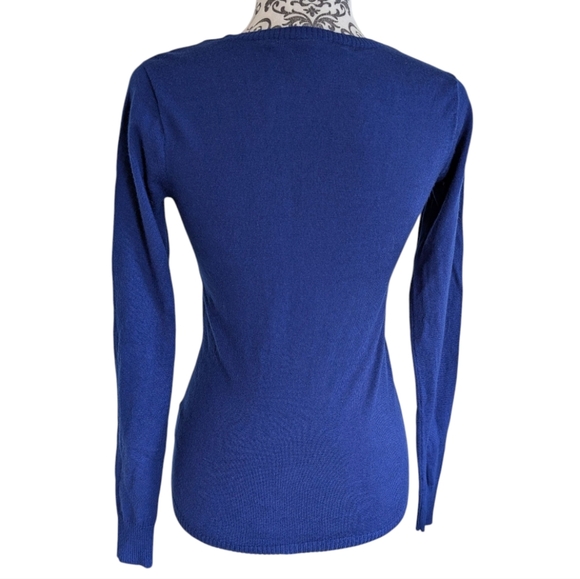 Ralph Lauren Sport Sweater Merino Wool Fine Knit Royal Blue Women's size Medium - Picture 3 of 12